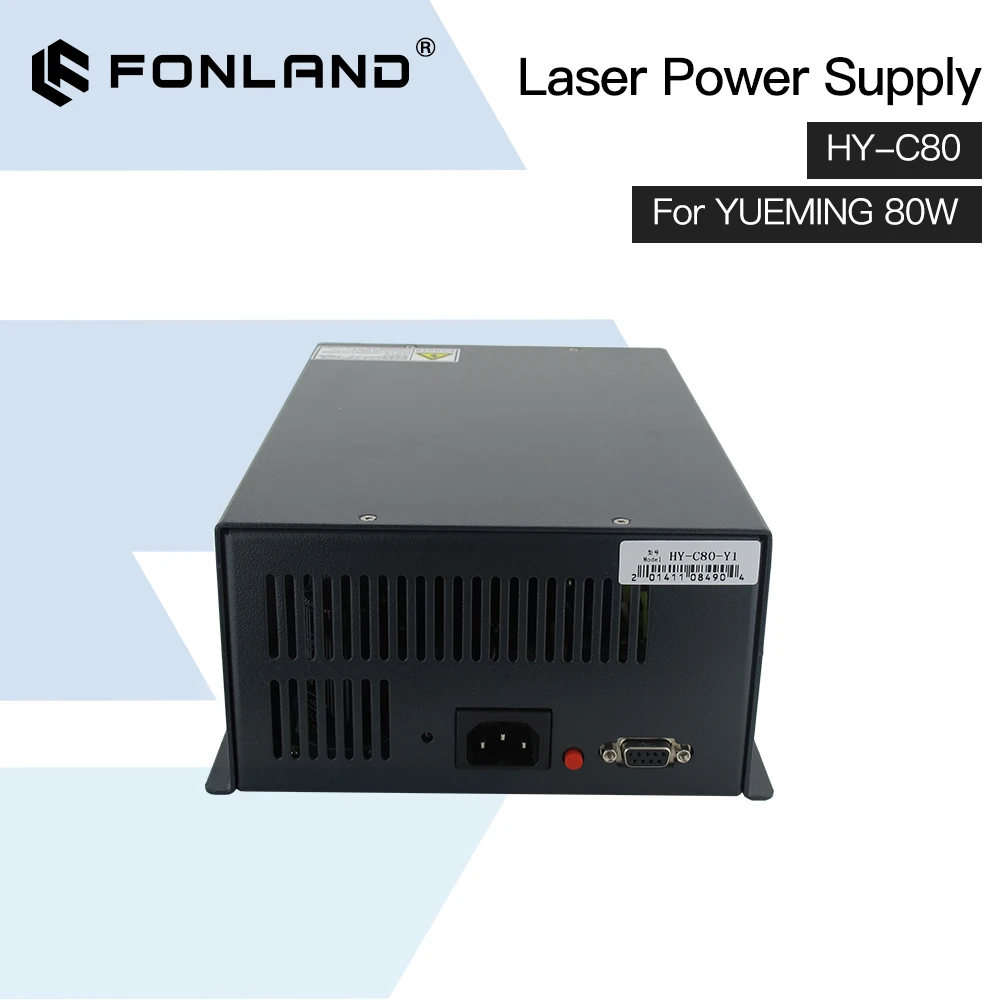 80W CO2 Laser Power Supply with Flex Fable Connect For Reci Yongli EFR Engraving Cutting Tube Safe Package