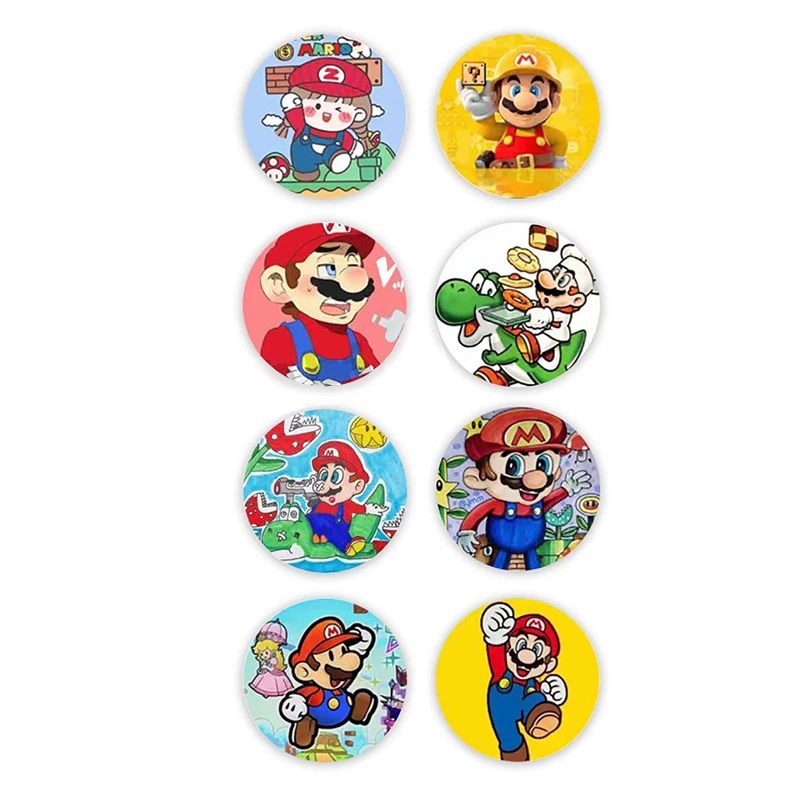 500Pcs Super Mario Bros Sticker Anime Luggage Graffiti Decals Cartoon Childrens Stationery Label Sticker Decorative Kid Toy Gift