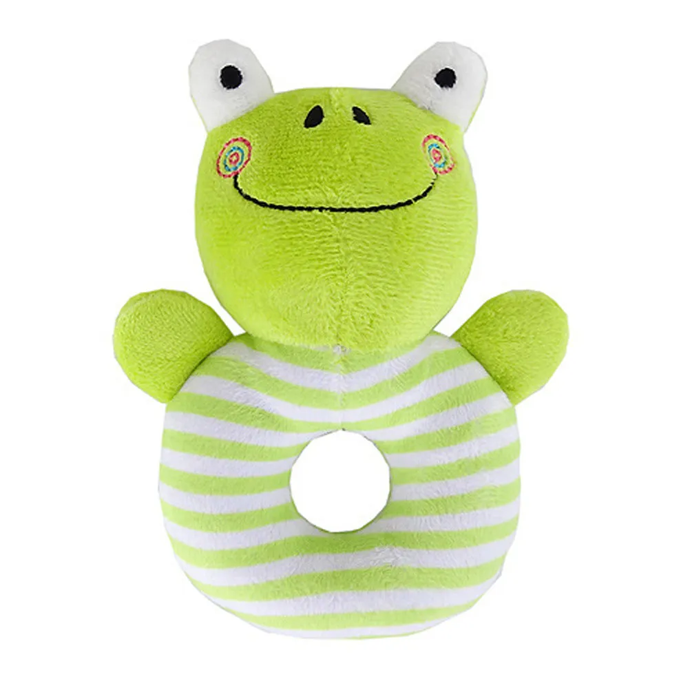 animal-baby-hand-rattle-squeaker-green-safe-educational-infant-developmental-rattle-for-newborns-hand-eye-coordination