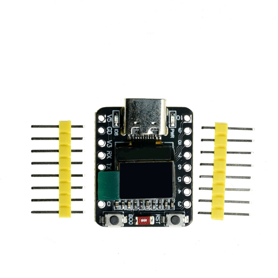 ESP32-C3 SuperMini Entwicklungsboard WiFi BLE RISC-V mit 0,42 Zoll OLED Keramikantenne Typ-C für Arduino IoT – Detail 5