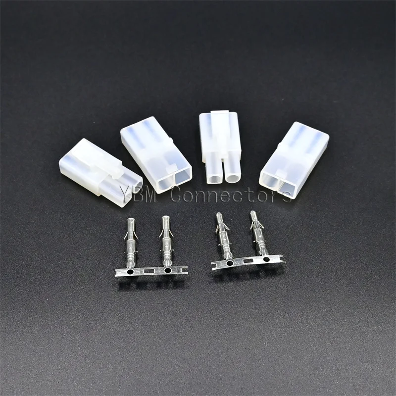 5Sets L6.2 Big Tamiya 6.2mm Male Female Rubber Shell Connector Plug-in Terminal Aerial Model Toy Butt Joint Plug