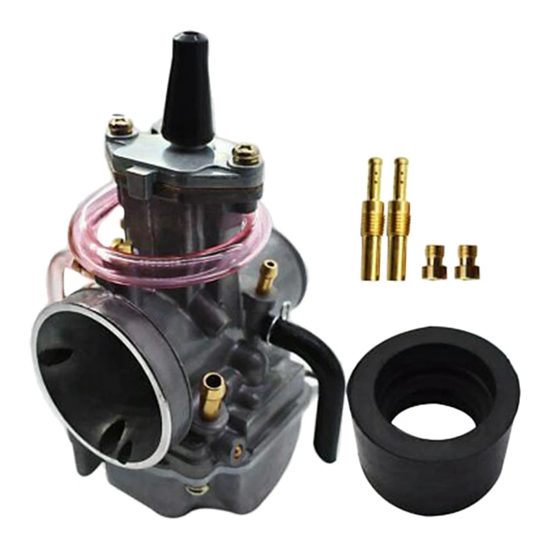 Motorcycle Carburetor PWK24mm Carburetor with Nozzle for 125 250CC OKO KOSO Keihin ATV Moped