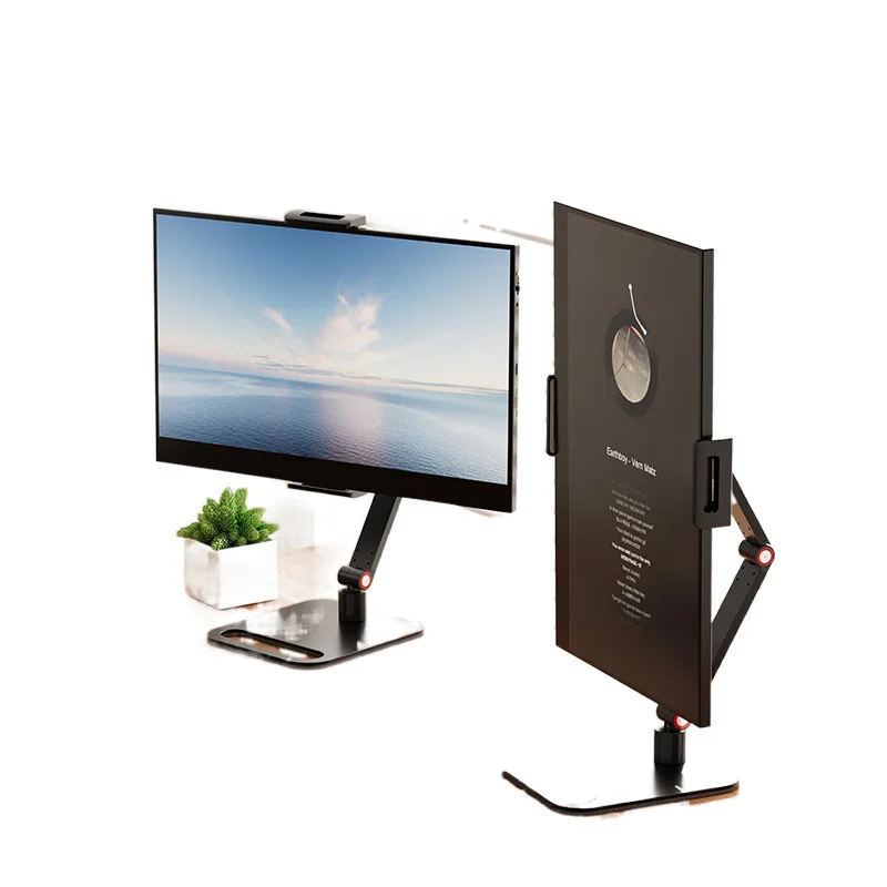 Portable Monitor Holder Metal Stand Adjustable Bracket 12-17 Inch Universal Expandable Display Base Vesa Mount Tablet 30cm Clip