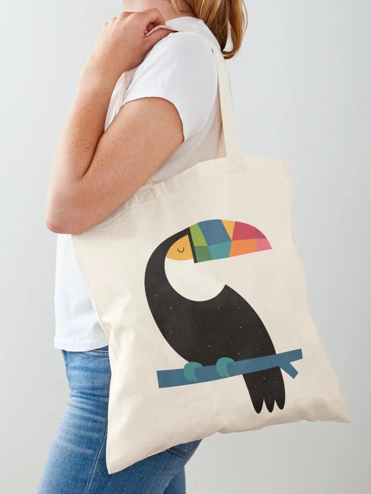 

Rainbow Toucan Tote Bag shopping bags foldable tote bag women shopping bag bags for women