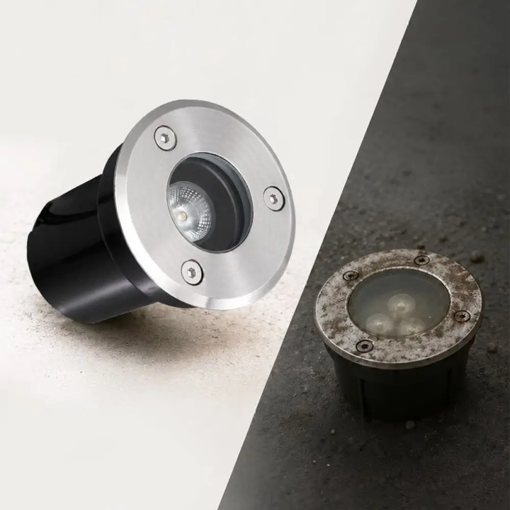 65MM LED Burial Light Waterproof Outdoor Garden Lamp Recessed Landscape Lighting 1W Spotlight For Path Lawn Yard Pathway