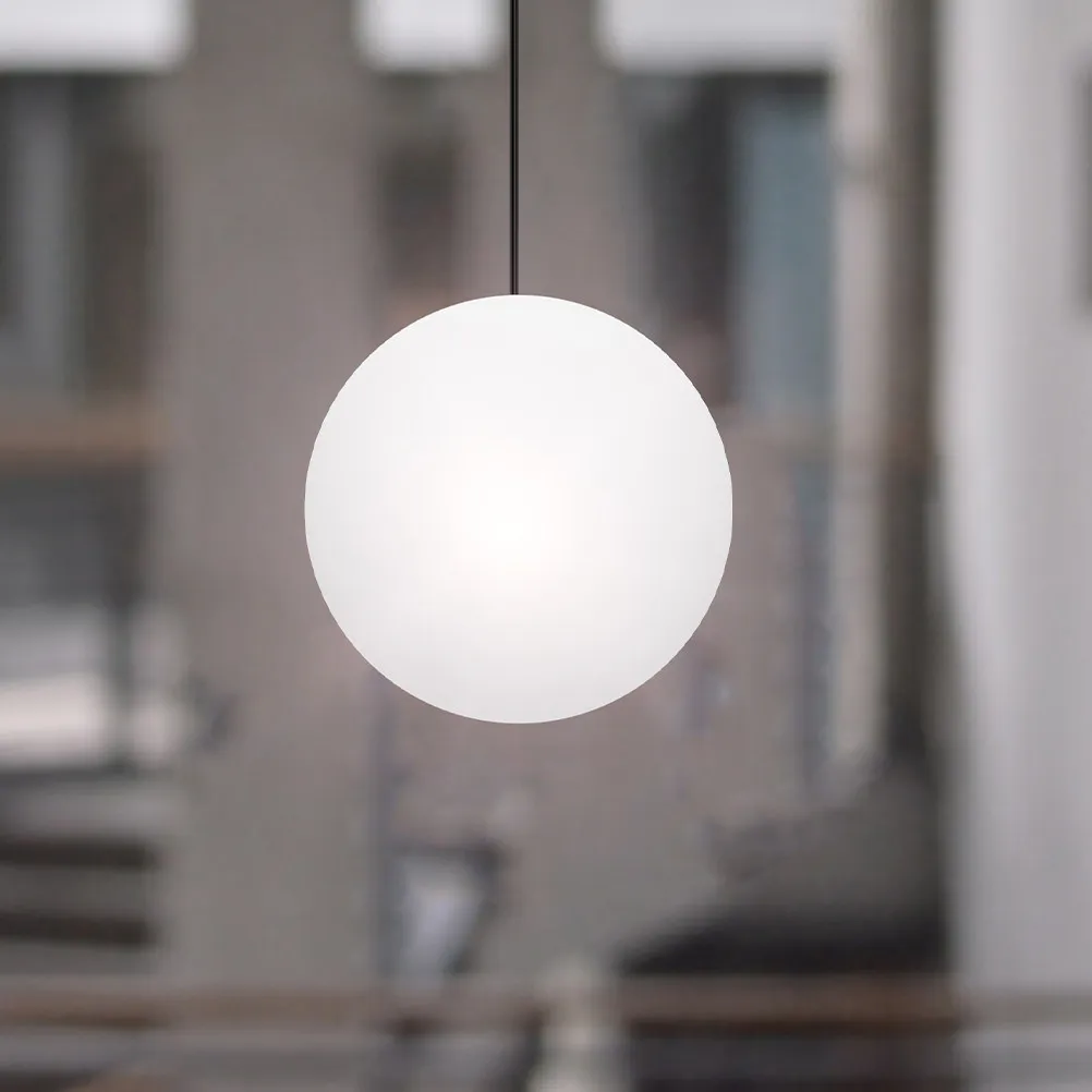 Round Glass Lamp Shade Spherical Globe Pendant Light Shade Replacement Fixture Cover for Chandelier Soft Diffused Ambient