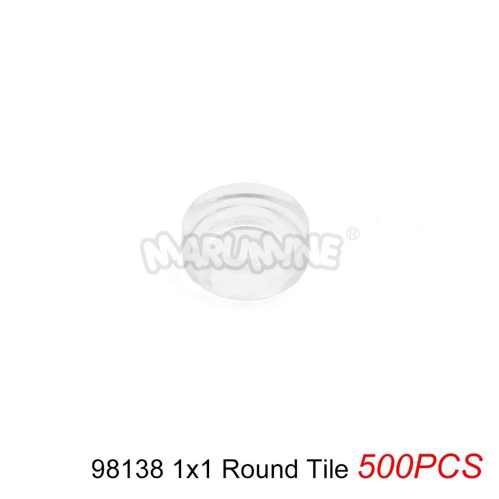 MARUMINE Transparente MOC Bausteine Ziegelteile Fliesenplatten Zubehör Kompatibel mit 98138 3070 3069 3023 3024 2431