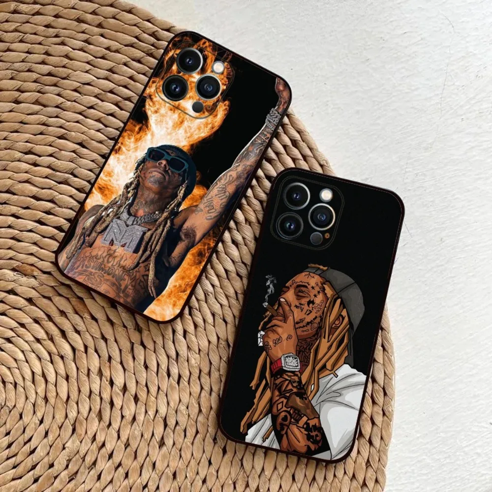 

Lil Wayne Rapper Phone Case For iPhone 15,14,13,12,11,Plus,Pro Max,XS,X,XR,SE,Mini,8,7 Soft Silicone Black Cover