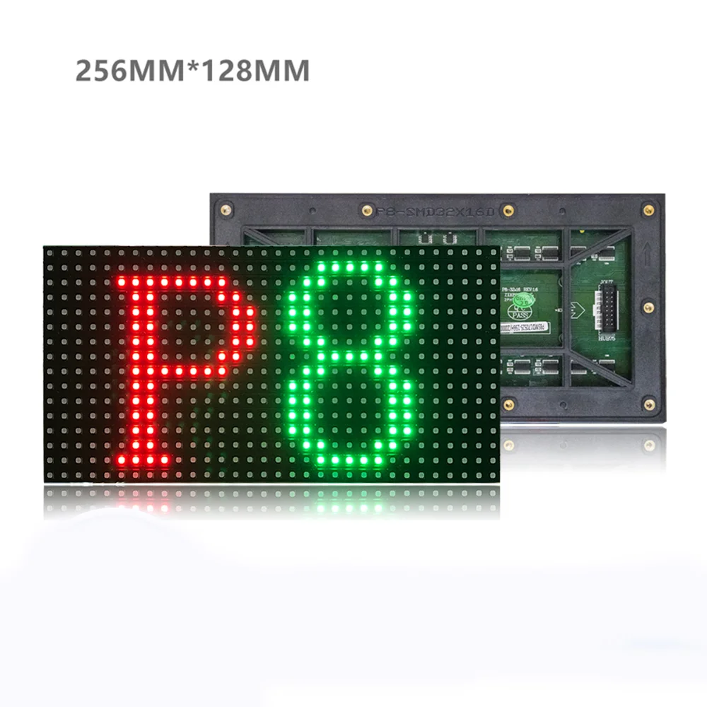 P8 Outdoor SMD 3IN1 RGB LED Matrix Module 32x16Pixels Video Display Full Color Panel 1/16 Scan 256mmx128mm