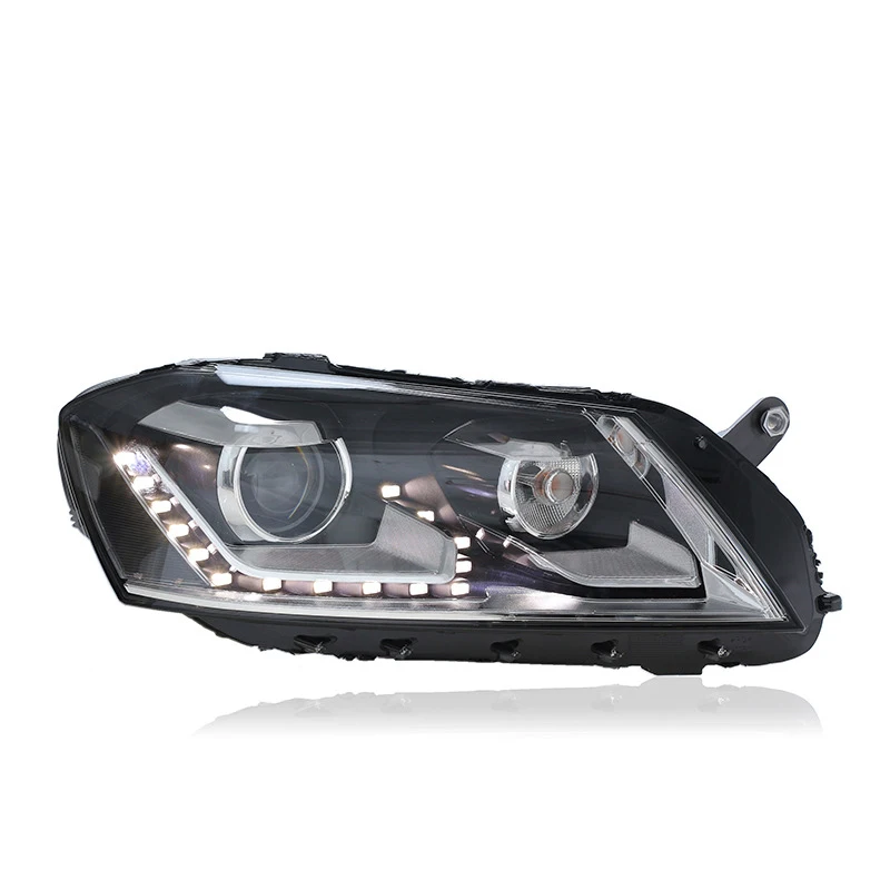 

Подходит для модификации фар Volkswagen Magotan B7 2012-2016 годов выпуска с использованием высококачественных лазерных линз и светодиодных дневных ходовых огней.