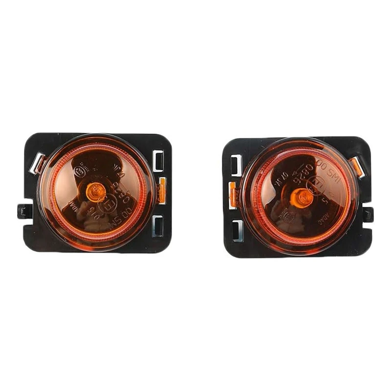 Side Front Fender Light Halogen Marker Position Turn Signal Light For Jeep Wrangler JK 07-17 55077894AD 55077895AD