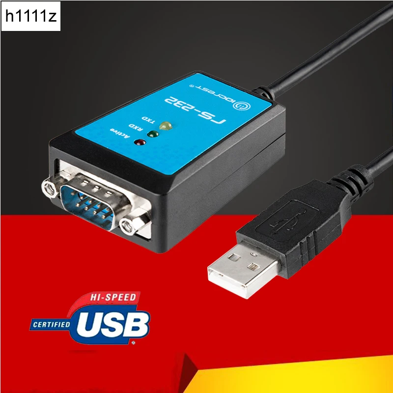 USB to RS232 COM Port Serial DB9 Pin Cable Adapter FTDI232 Chipset for Windows 7 8.1 XP Vista Mac OS USB RS232 COM Magnetic Ring