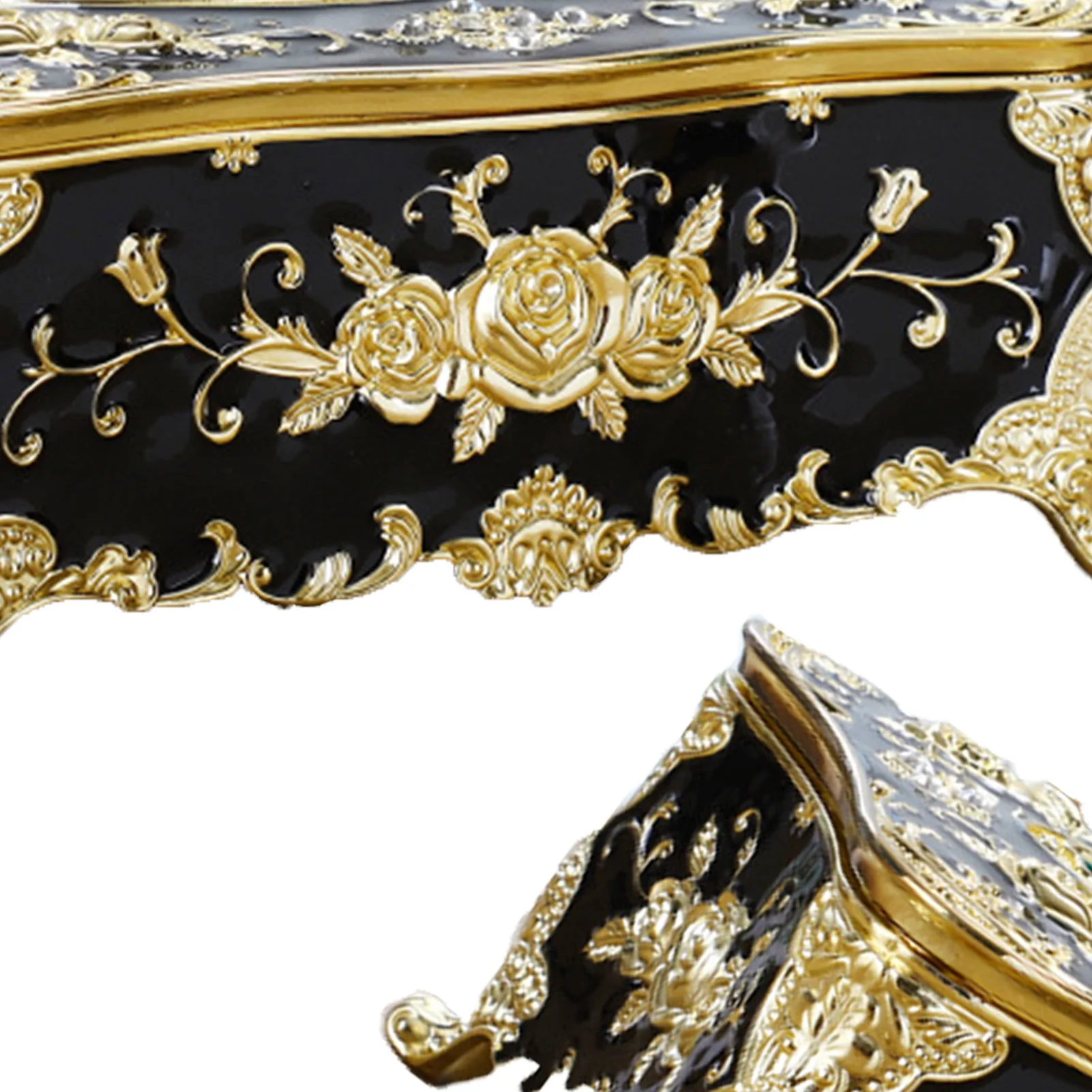 European-Style Napkin Tissue Storage Box Decorative Paper Organizer Suitable for Living Room Decoration