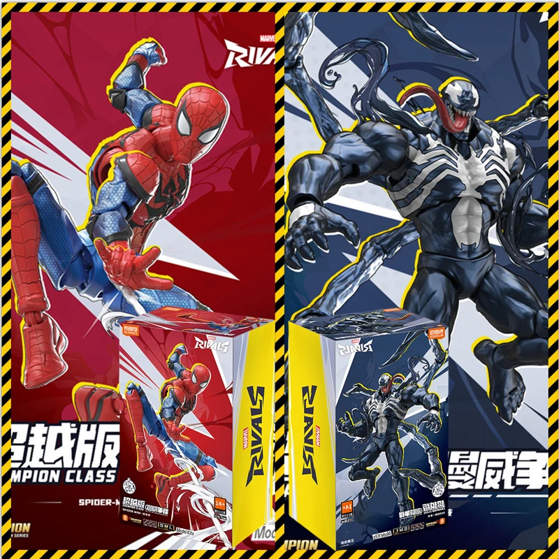 

Original BLOKEES Toys Venom Spider-Man Joint Mobility Action Figure Movie Character Assembly Model ABS Collect Doll Boys Gifts