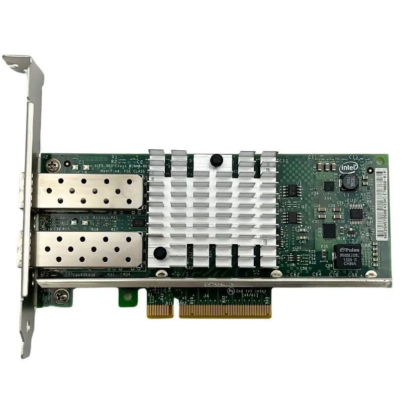 X520-DA2 Dual Port PCIe2.0 X8 Internal Sfp Ke Kartu Ethernet Server Adaptor 82599ES X520-DA2 OCP2.0 Kartu Jaringan