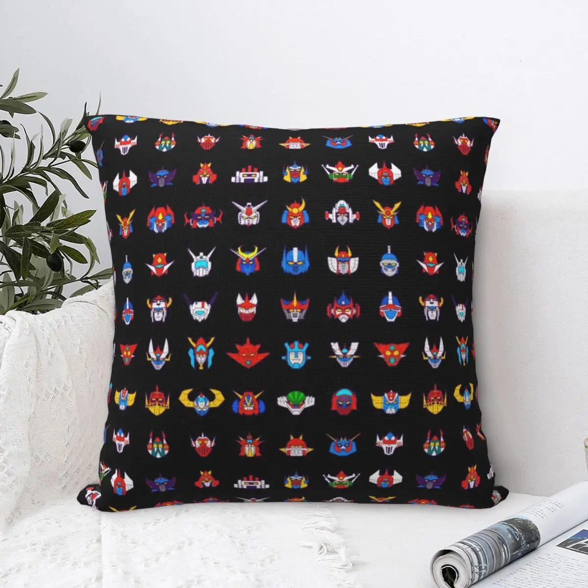 Goldorak UFO Robot Grendizer Pillowcase Polyester Cushion Cover Decor Actarus Mazinger Z Throw Pillow Case Cover Home  18'