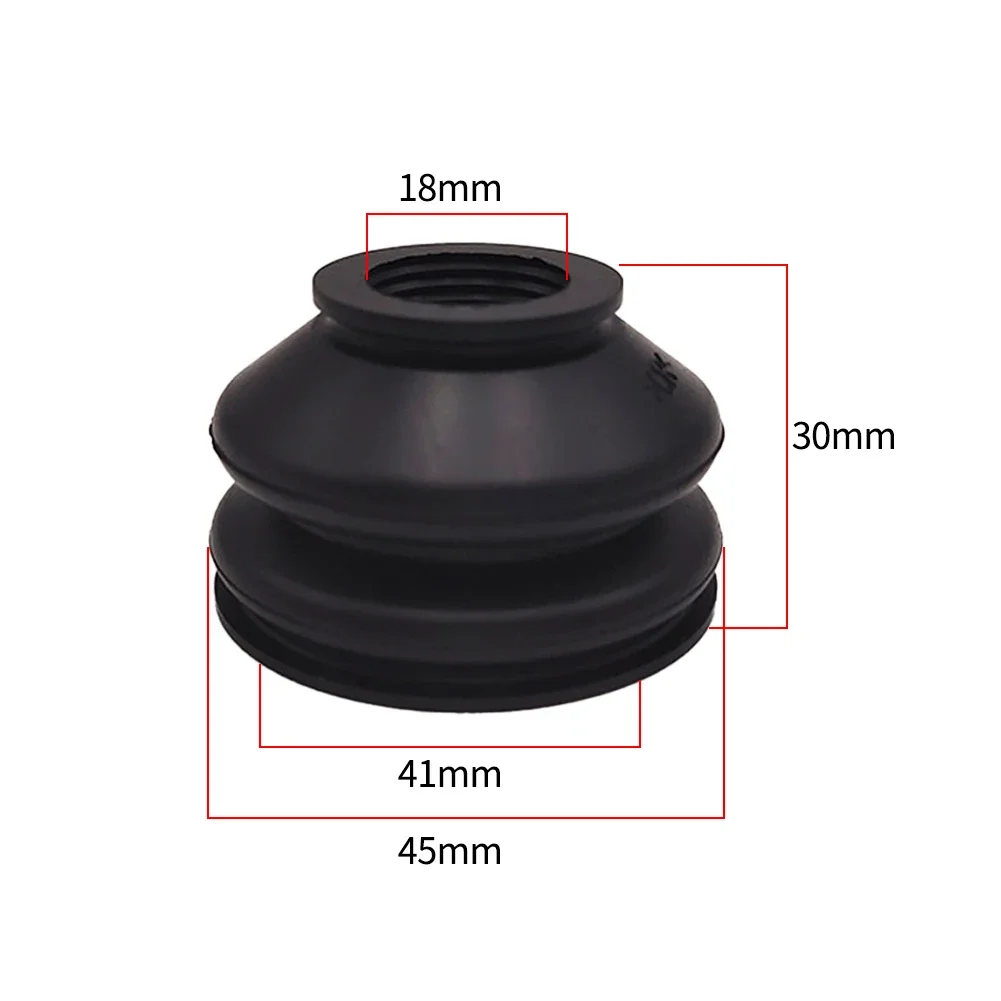 2Pcs Dust Boot Covers Track Rod End And Ball Joint Boots With Tongue Groove Fastening Suspension Component Ball Head Replacement