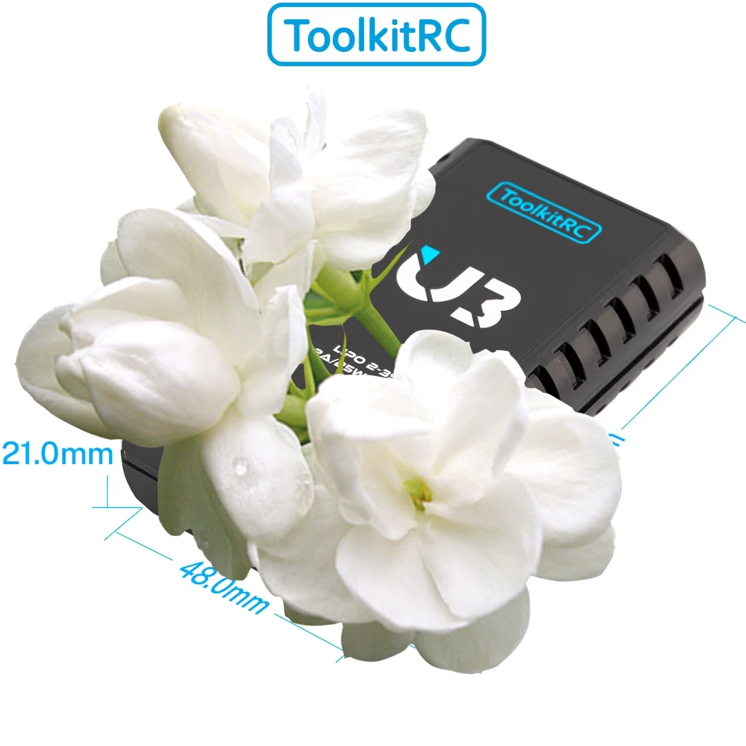 ToolkitRC U3 LiPo 2-3S / UN3 NiMh 4-8S 25W 2A USB-C Balance Charger for RC FPV Drone Car Airplane