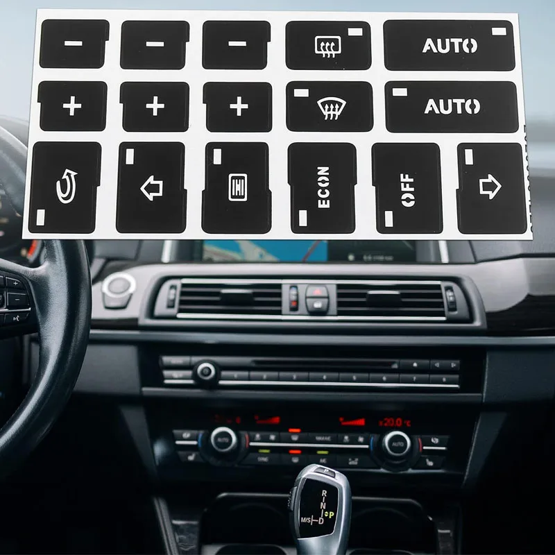 

Suitable For Audi A4 B6 B7 2000 2001 2002 2003 2004 1 Set Of 16 Key Car Air Conditioning Air Conditioning Button Repair Stickers
