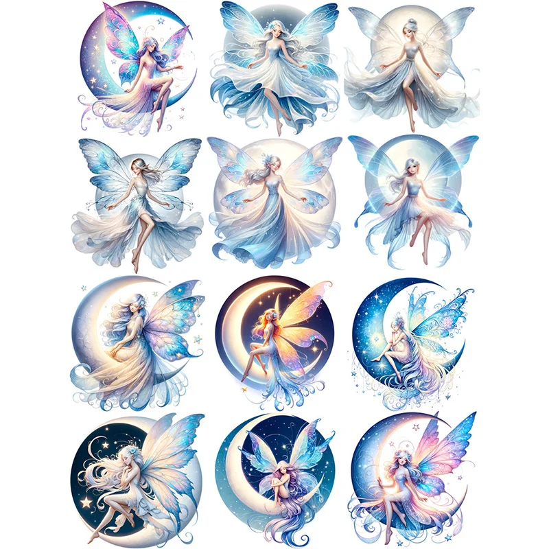 12Pcs/Pack Moon Goddess Sticker DIY Craft Scrapbooking Album Junk Journal Decorative Stickers