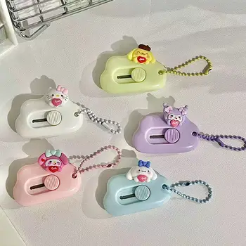 Sanrios maket bıçağı sevimli karikatür bulut Hello Kitty yeşim tarçın köpek Dog mi maket bıçağı kolye Mini taşınabilir Express bıçak
