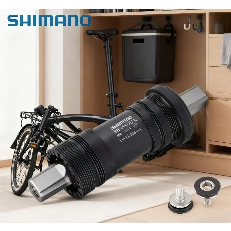 Shimano BB-UN101 دعامة سفلية للدراجة من النوع المربع الجبلية MTB BB UN101 للهيكل القياسي لعجلة السلسلة