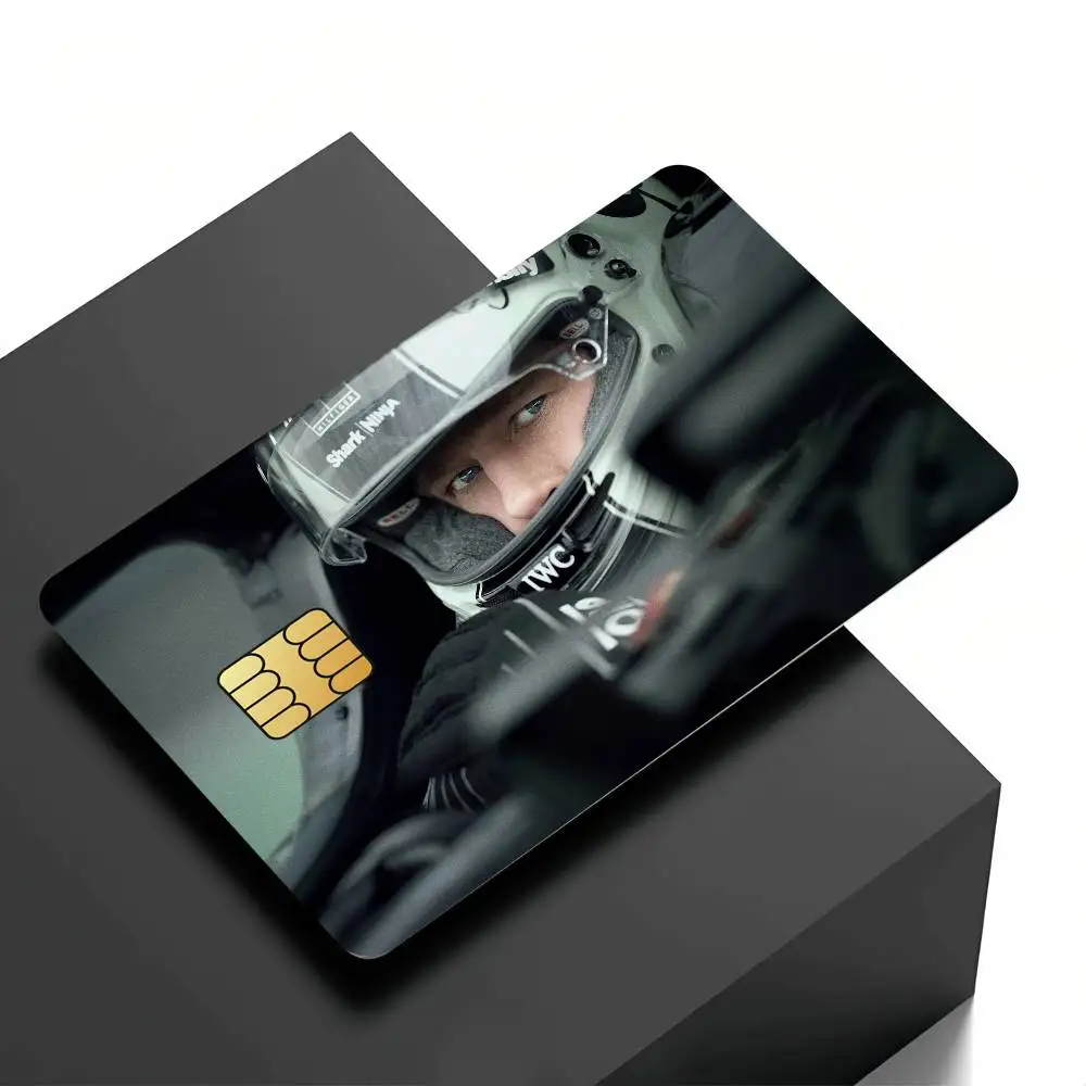 F1 الفيلم المشارك فيلم مقاوم للماء غطاء الجلد ملصقات بطاقة الائتمان 4 قطعة الخصم الجبهة الديكور حافلة البنك تمرير #4