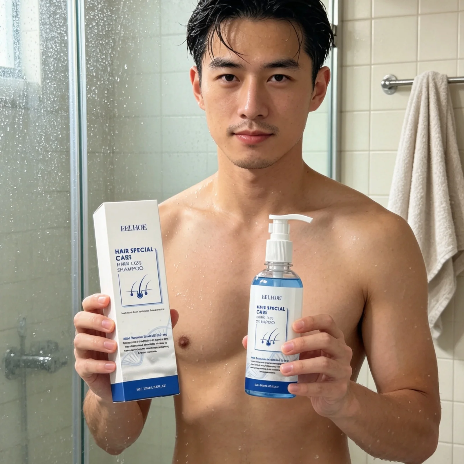 EELHOE Anti Hair Loss Shampoo Strengthen Roots Activate Follicles Repair Split Ends Boost Hair Shine Gentle Cleansing Shampoo