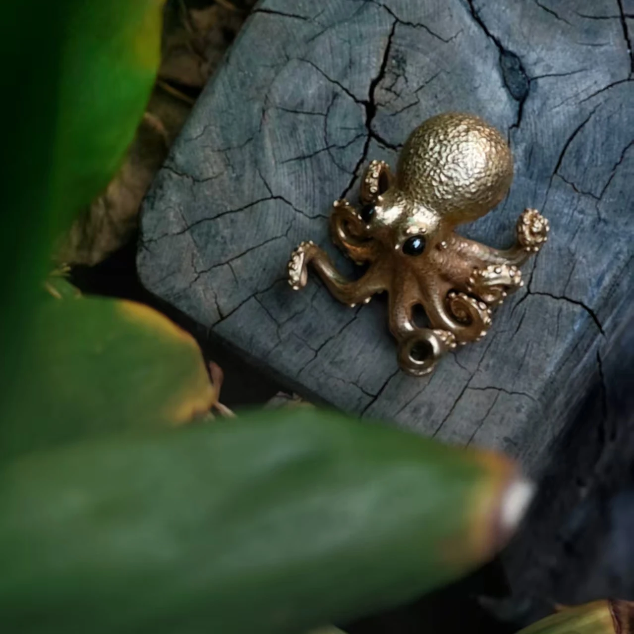 

[Little Octopus | Great Wisdom] Simulated Octopus Agate Beads Small Tea Pet Cute Fragrance Inserted Ornament