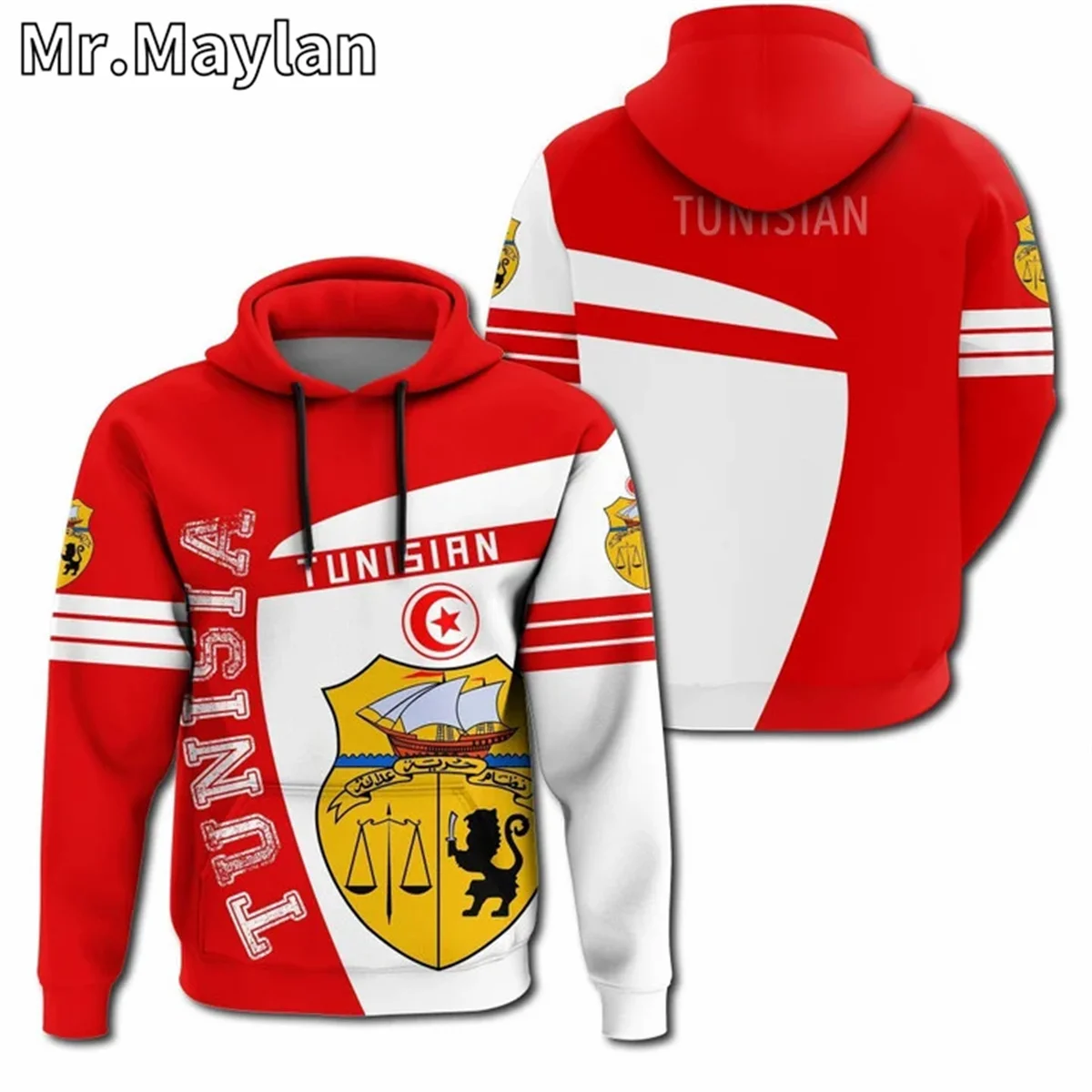 

AFRICAN HOODIE Country TUNISIA Flag 3D Printed Unisex Hoodies Men/Women Streetwear Zip Pullover Casual Jacket Tracksuits YH-2568