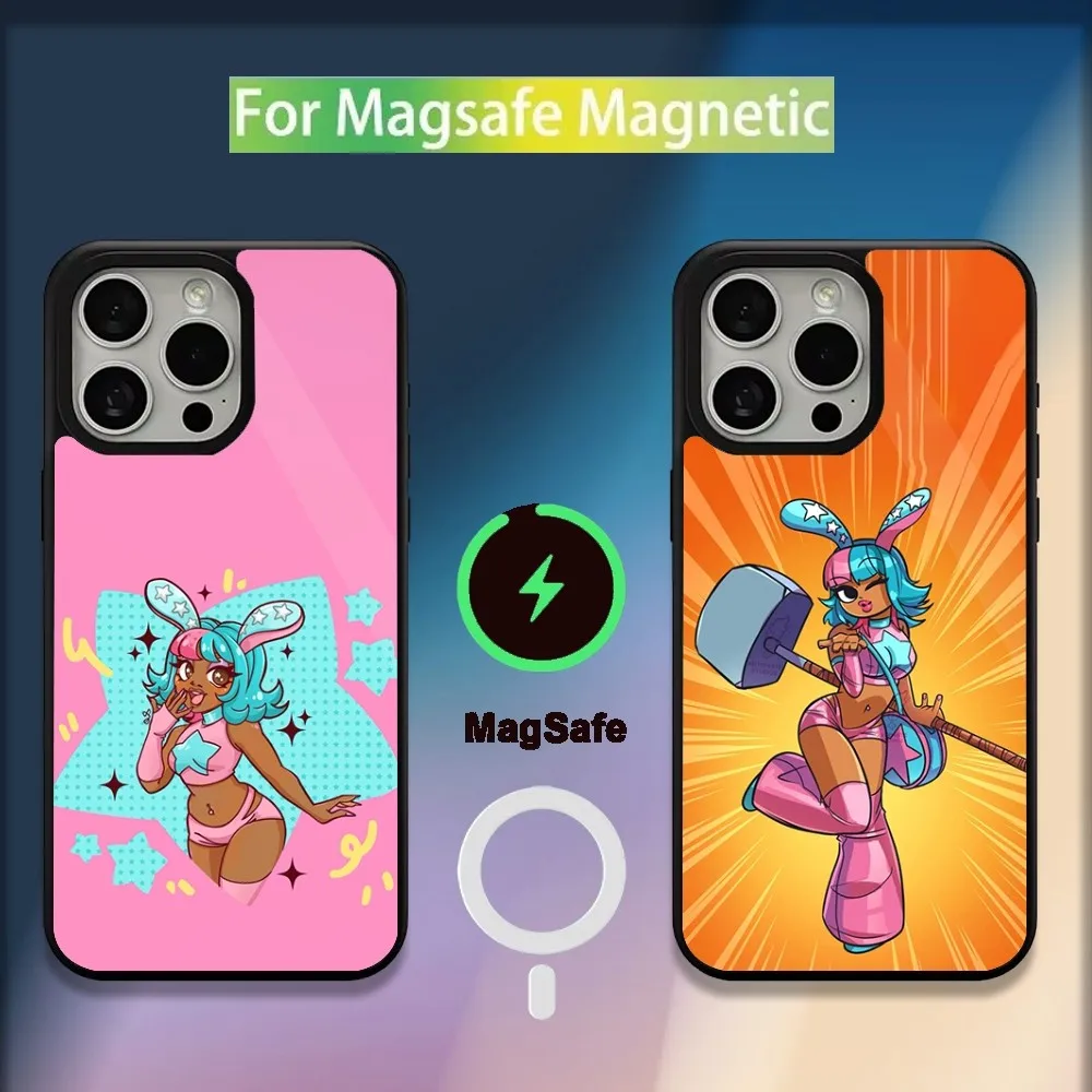 Singer M-Megan Thee Stallion Phone Case For iPhone 16,15,14,13,12,11,Plus,Pro,Max,Mini Magsafe Magnetic Wireless Charging