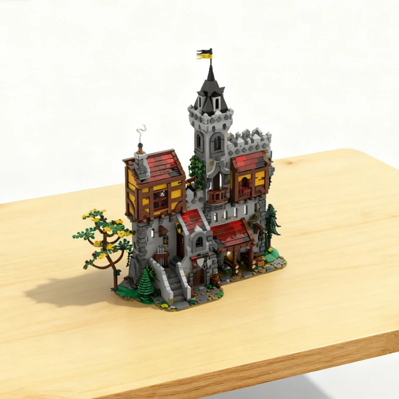 

2920Pcs MOC Medieval Modular Building Blocks Crow Lord`s Castle DIY City Architecture Assembly Bricks Kids Toy Birthday Gifts