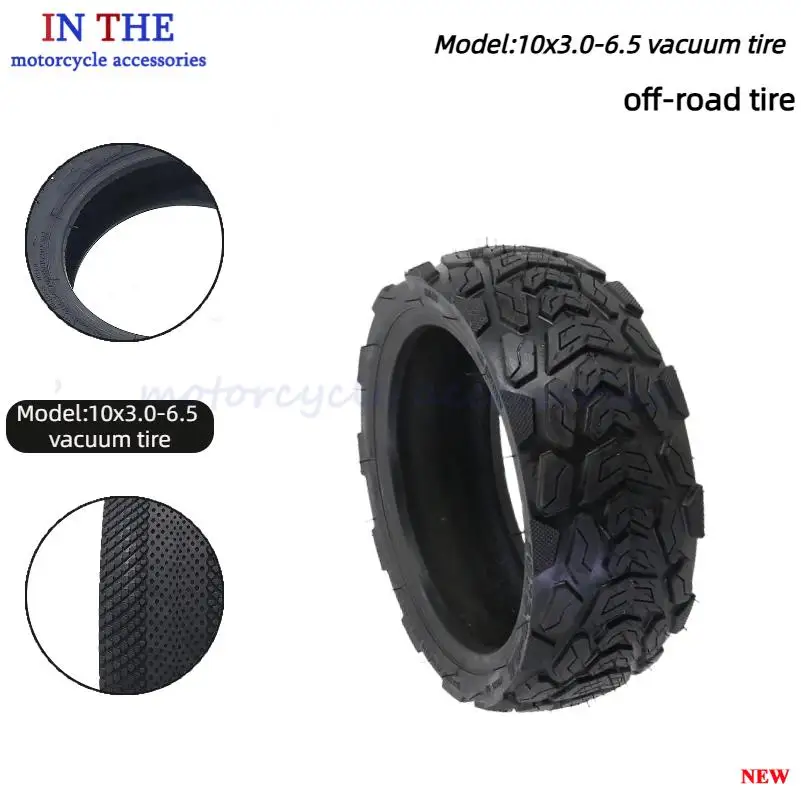 10x3.0-6.5 Off road Pattern Vacuum Tire Electric Scooter 10 inch Explosion proof Thick Wear resistant Tire