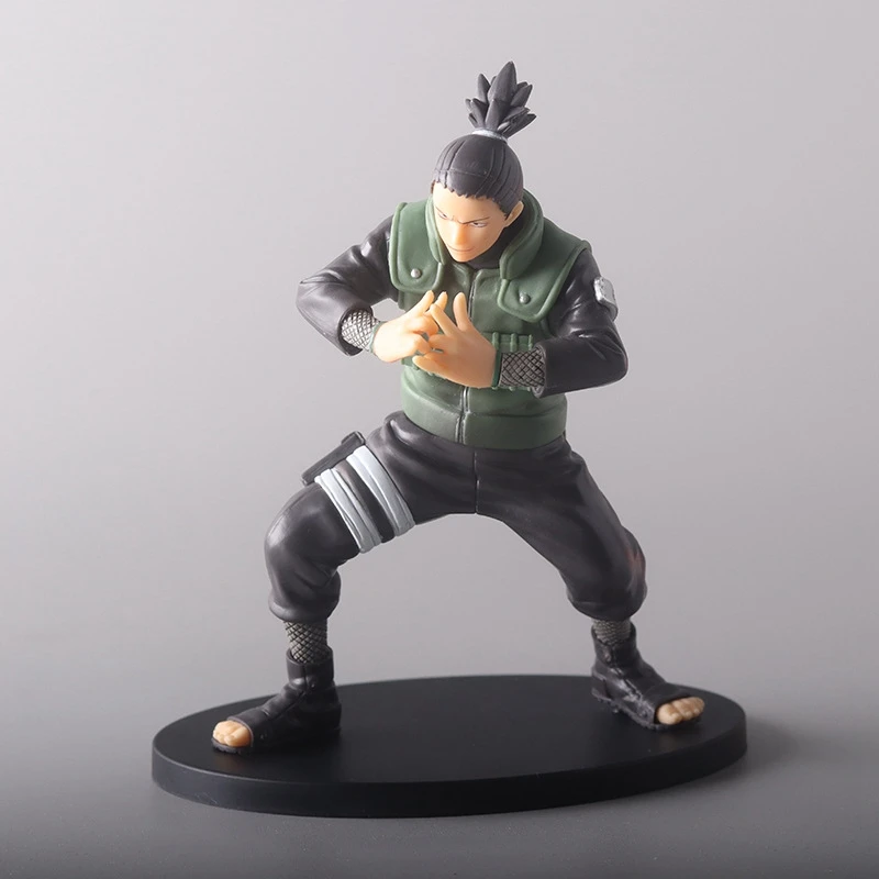 17cm Bandai Naruto Anime Figure Nara Shikamaru Action Figure PVC Collection Model Ornaments Christmas Kids Toys Gifts