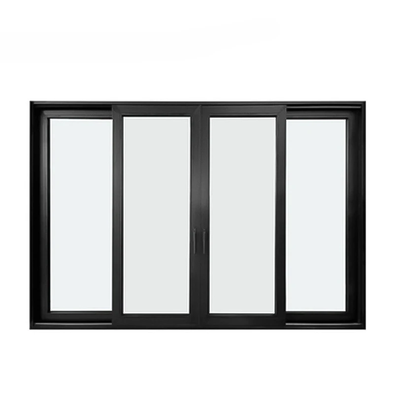 Texas Hot Sale Front Home Entrance Door Double Glass Tempered Glass Aluminum Sliding Patio Door