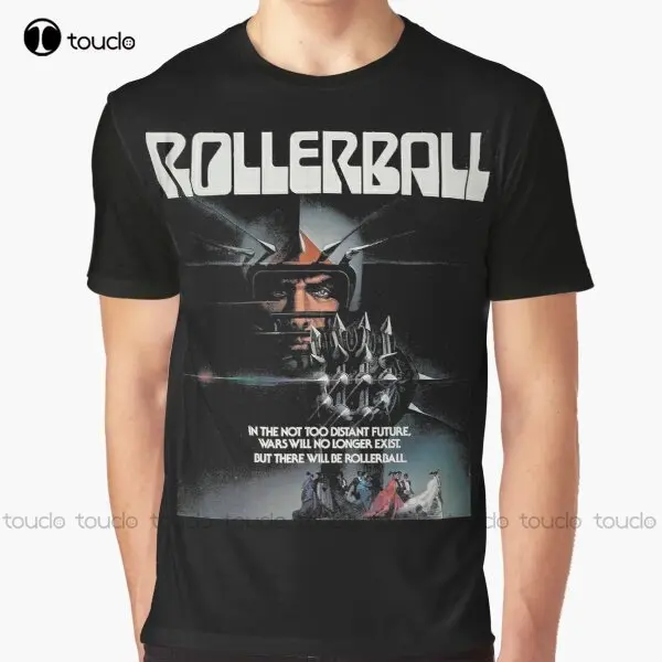 Rollerball - 1975 ‧ Sport/Action Cult Movie Graphic T-Shirt mens shirts casual Custom aldult Teen unisex digital printing xs-5xl