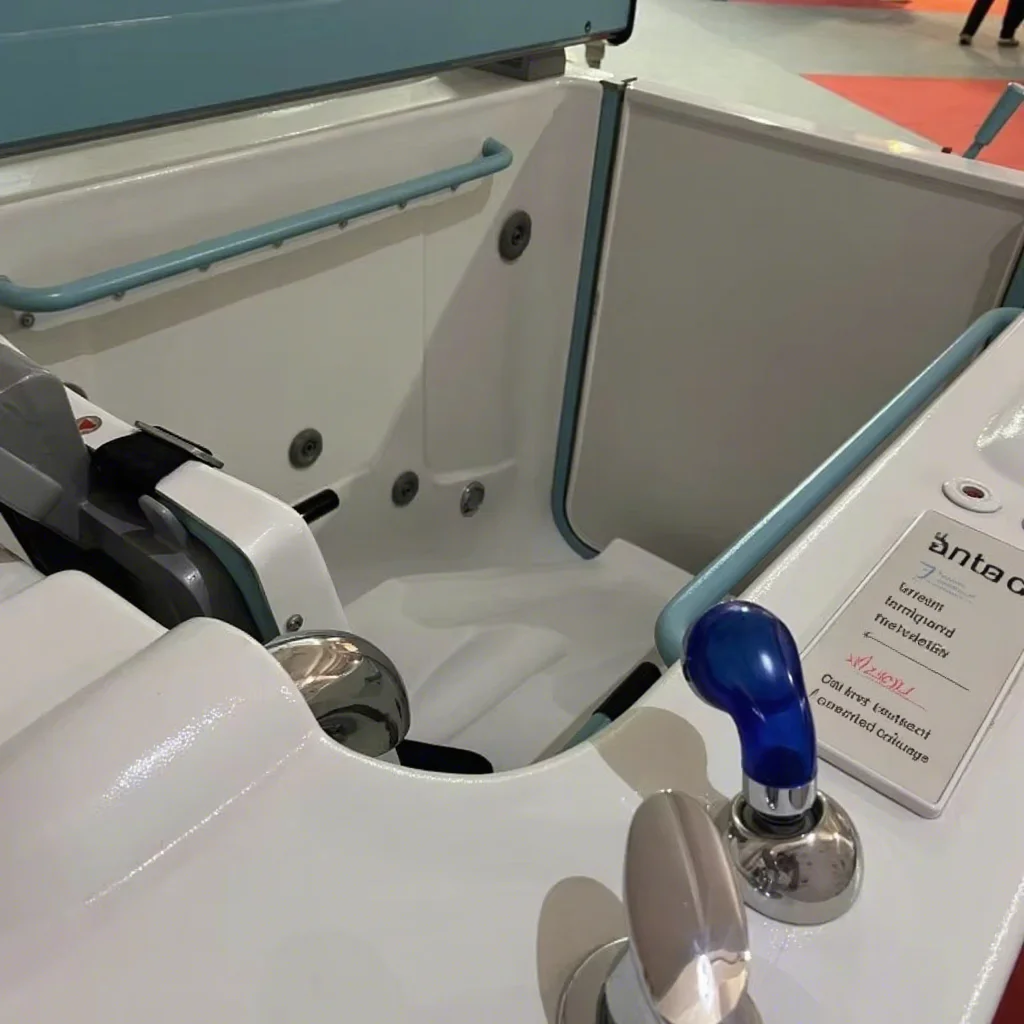 Walk-in Nursing Bathtub For Hemiplegic Paraplegic Elderly Health Care Use Acrylic Non-Slip Seat Door Bath Tub