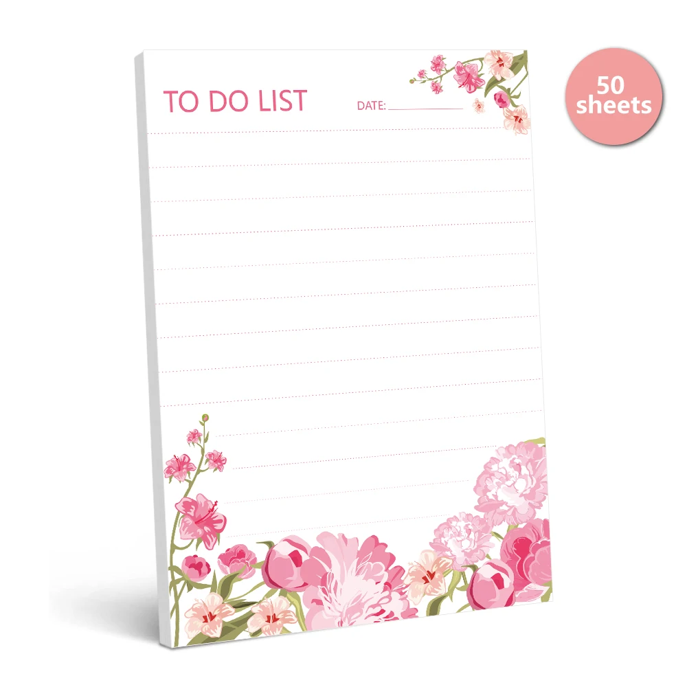 2pcs, To-Do Notepad - 50 Sheet Daily Planner Notebook, 5.5x3.9 Inch, Tear-Off Notepad, Task List, Memo, Back to School, Planner