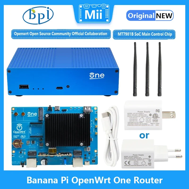 Banana Pi OpenWrtOne Router Board MT7981B Chip Solution WiFi6