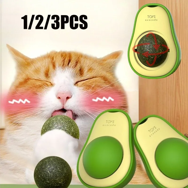 Juguete Natural de Hierba Gatera para Gatos, Pelota Adhesiva para Pared, Limpieza Dental, Bolas de Hierba Gatera, Snacks para Gatos, Juguete de Hierba Gatera para Gatitos