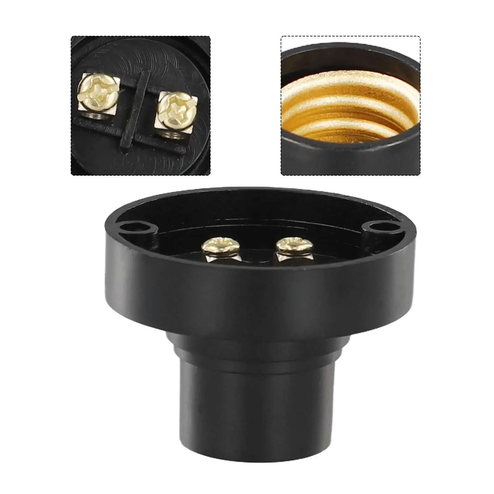 Base E14 Lamp Holder Screw Socket 100-230V 1pcs Holder Fixing Base Flat Base Lamp Holder PBT+Metal Lights Hot Sale