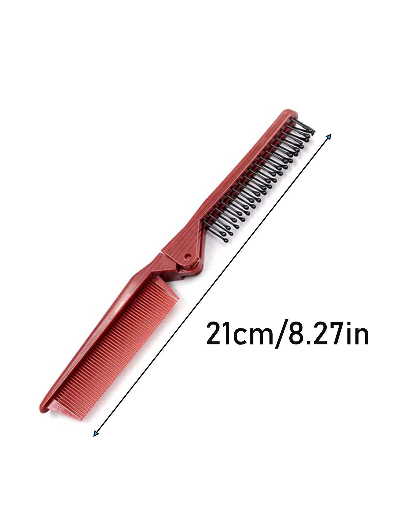 قطعة واحدة من مشط الشعر المحمول القابل للطي، فرشاة تصفيف الشعر المدمجة للسفر للنساء، مشط تصفيف الشعر