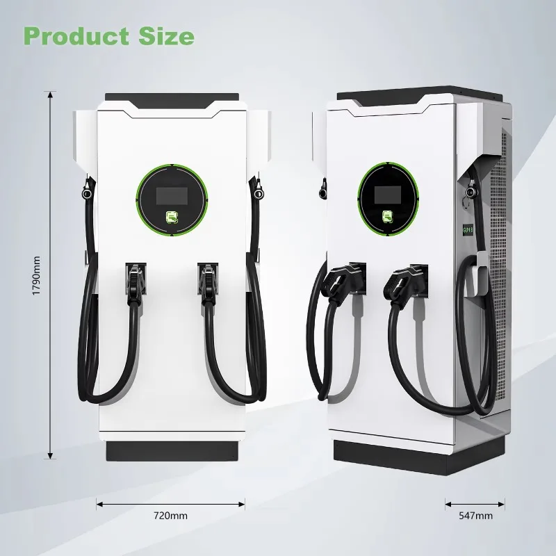 DC Fast Electric Vehicle Charging Station CCS 1/CCS 2/GB/T 80kw 120kw 160kw Floor Standing DC Ev Charging Station Tuv Certified