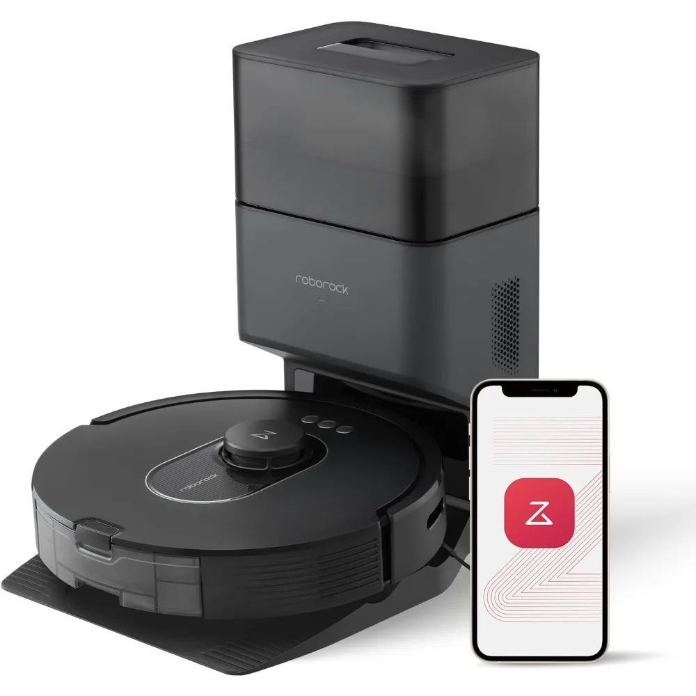 

Q5 Max+ Robot Vacuum with Self-Empty Dock, Upgraded from Q5+, 5500 Pa Suction, DuoRoller Brush