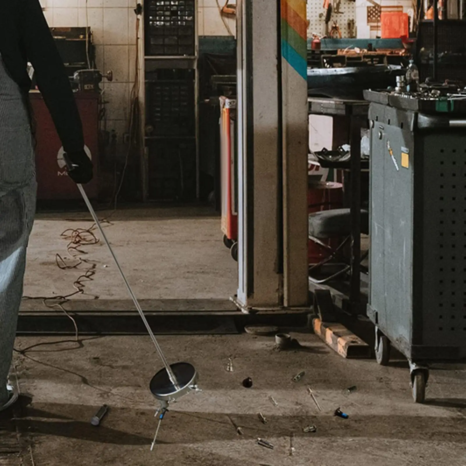 Telescoping Nail Sweeper Pickup เครื่องมือ,Heavy Duty มือถือสกรูอะไหล่ Sweeper 35lb สําหรับเล็บสนามหญ้า,Workshops