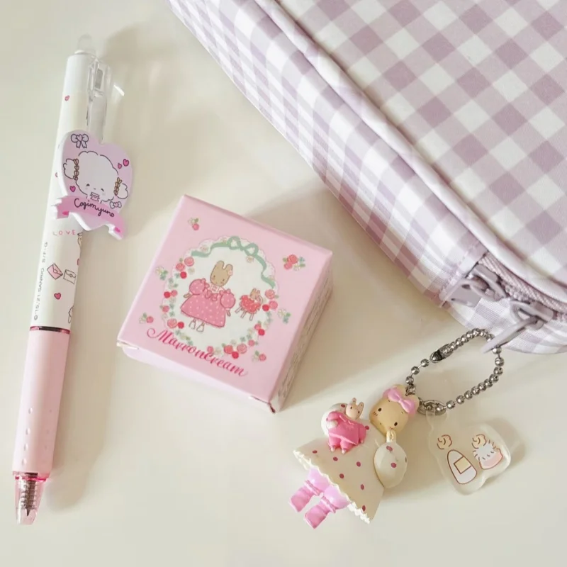 Sanrio Series Anime Rabbit Bunny Blind Box Toy Marron Cream Keychain Charms Collectible Accessories for Friends Birthday Gifts