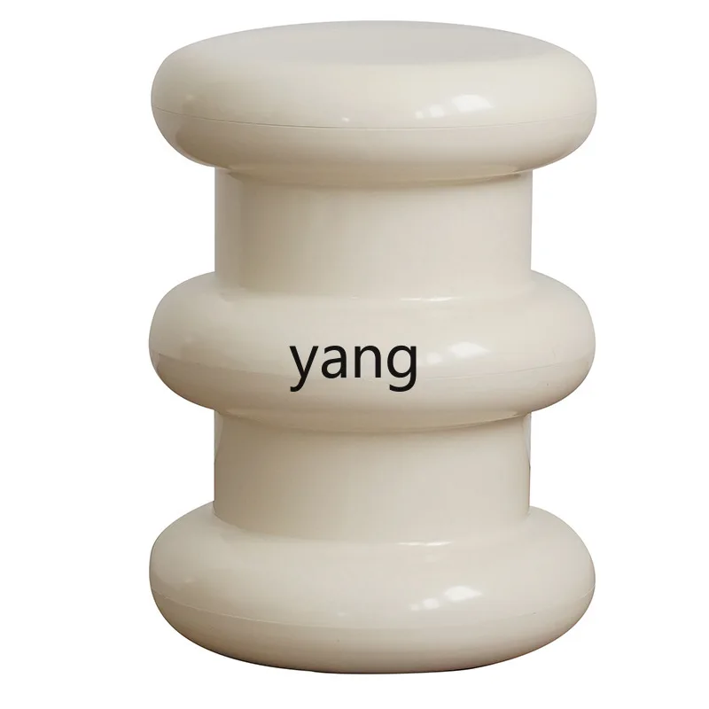 LMM Nordic creative cream wind low stool Internet celebrity living room sofa side several small apartment home