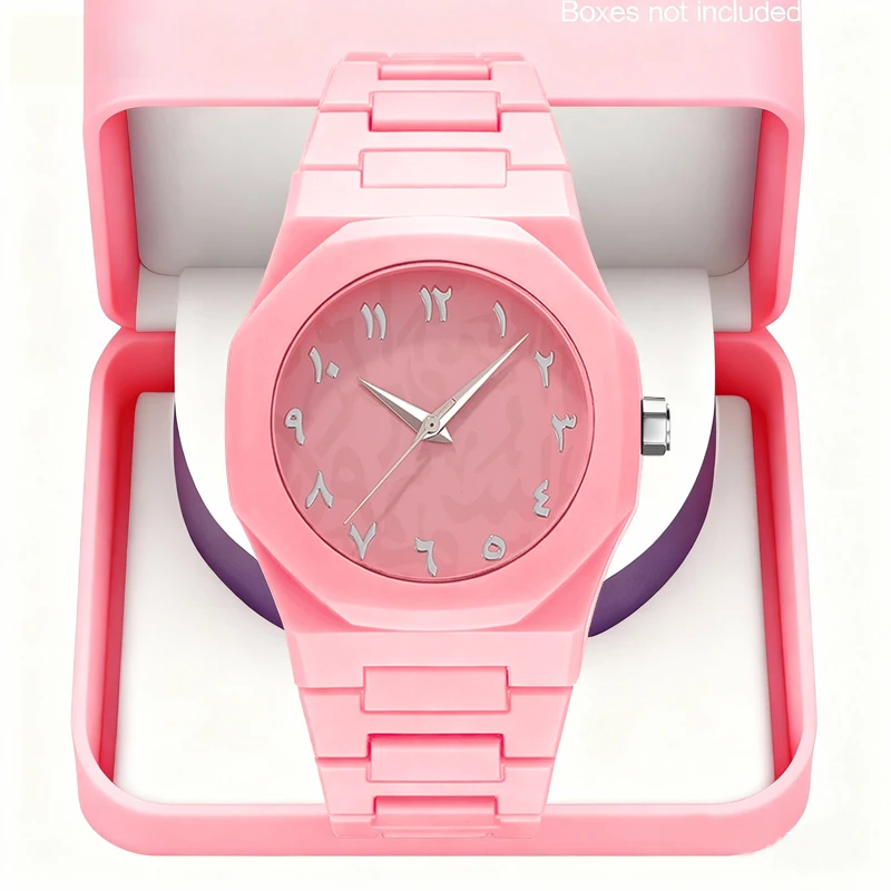 1-piece new watch, polygonal dial, fashionable and trendy accessory for outfit coordination
