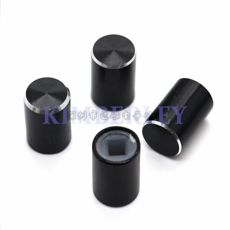 5 Piece 10 X 15MM Aluminum Alloy Key Cap Power Amplifier Panel Operation Button Power Key Cap Square Hole 3.2MM