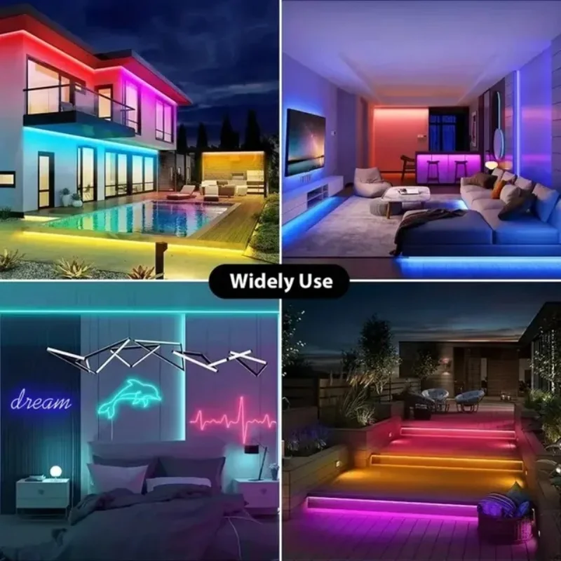 LED フレキシブル ライト ストリップ、RGBIC Bluetooth ネオン LED ライト ストリップ、1m、2m、3m、5m ネオン ライトは曲げることができます。 5V ネオンライト ar